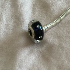 Pandora Midnight Effervescence Murano Glass Charm